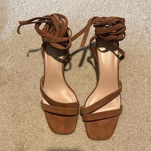 BCBGeneration suede leather strappy sandals
